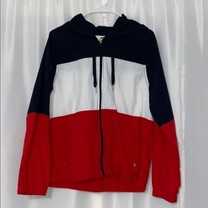 Women’s Red White and Blue Windbreaker